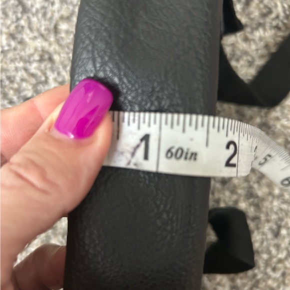 Adidas Faux Leather Belted Bag with adjustable belt and gold accents NWOT - Picture 9 of 9